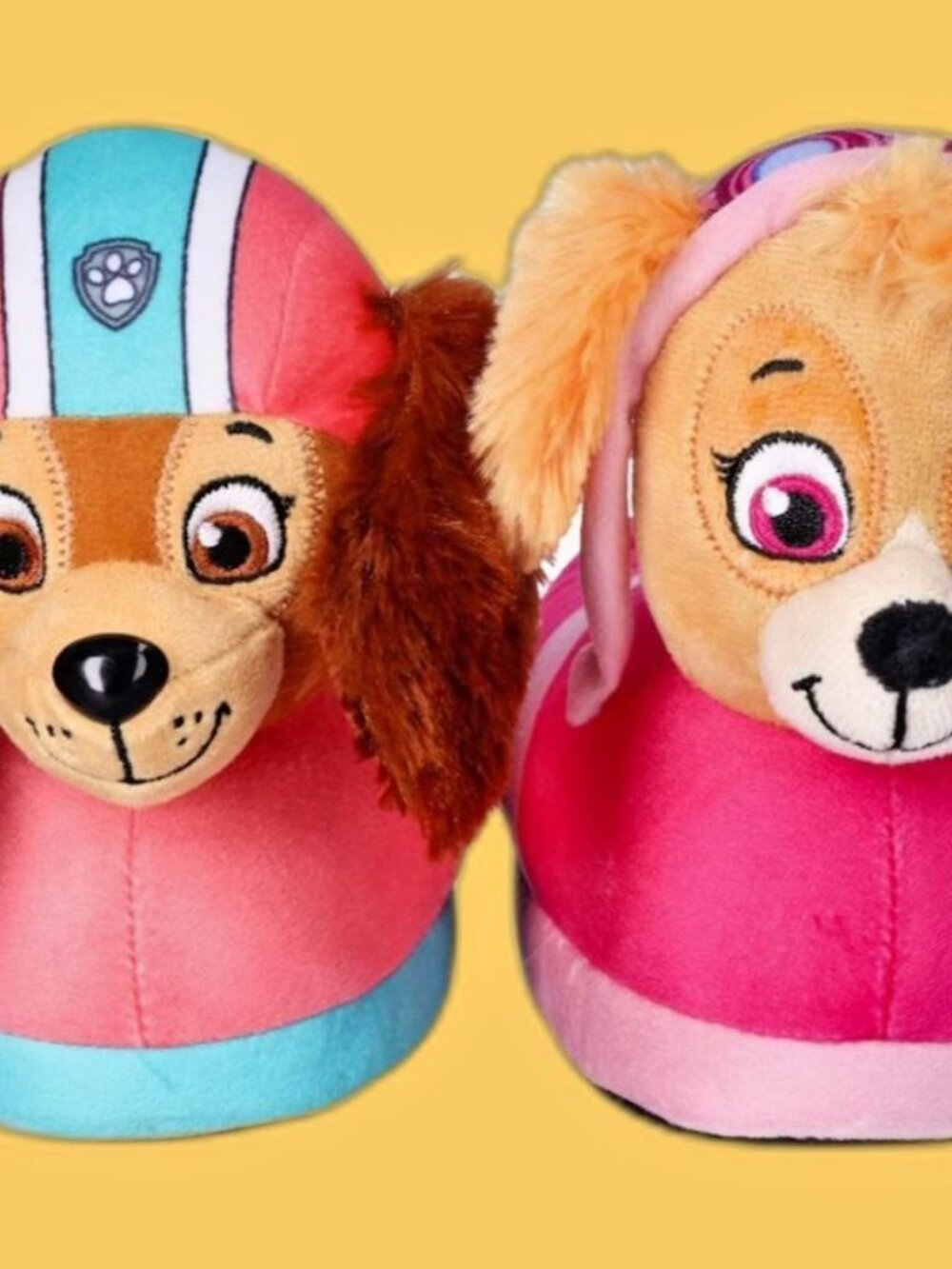 3D Paw Patrol Pups TODDLER GIRLS LIBERTY SKYE Slippers SIZE 7-8 NEW